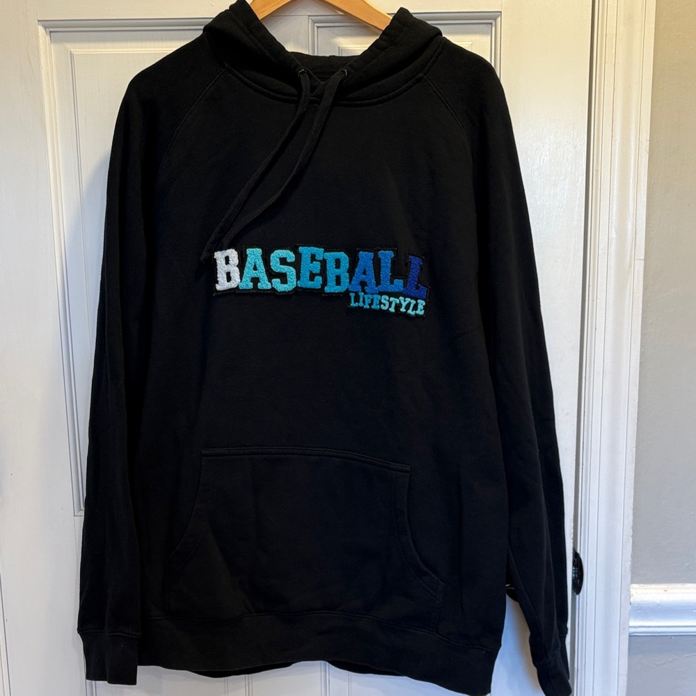 Baseball Lifestyle 101 Mens oversized hoodie Medium